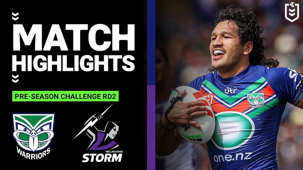 NRL Pre-Season 2023 | New Zealand Warriors v Melbourne Storm | Match Highlights