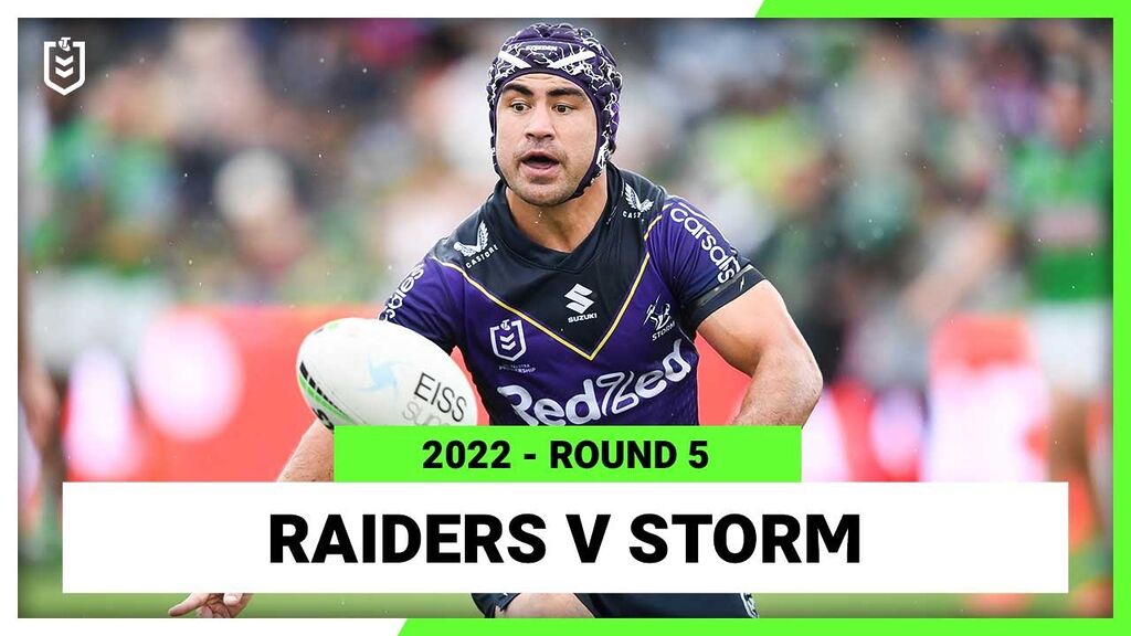 WATCH:  Thrilling NRL Clash: Canberra Raiders vs Melbourne Storm | Full Match Replay