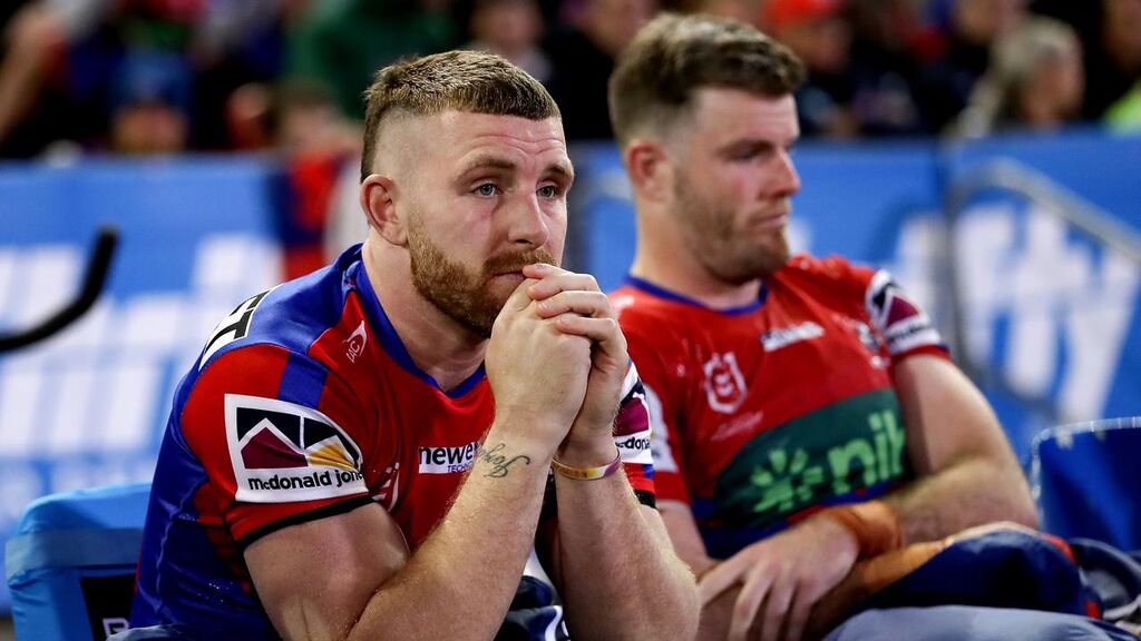 Jackson Hastings won’t make the trip to New Zealand after he suffered another ankle injury in the win over Canberra. Picture; Brendon Thorne/Getty Images