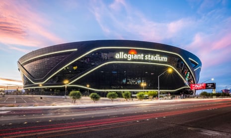 Allegiant Stadium in Las Vegas. The NRL claims to be the biggest sport in Australia ahead of a pre-season trip to the US.