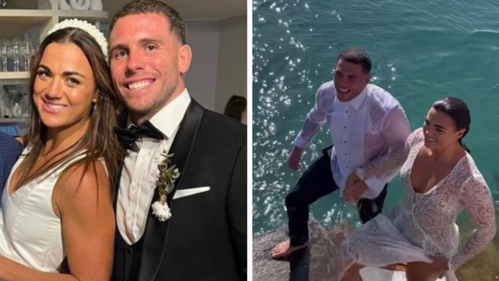 Rugby league power couple Millie Boyle and Adam Elliott celebrate wedding