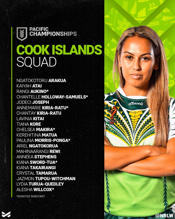 Matua named in Cook Islands squad for Pacific Championships