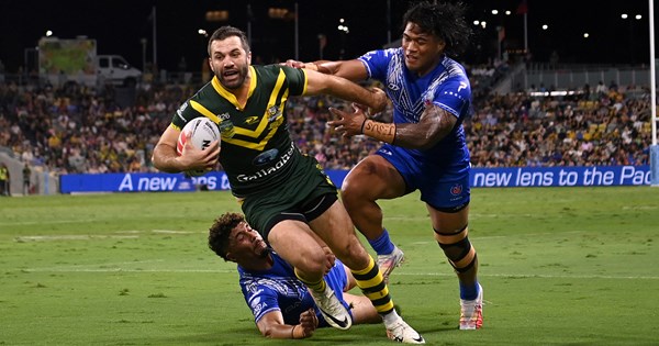 Kangaroos hop to victory, Samoa left in awe