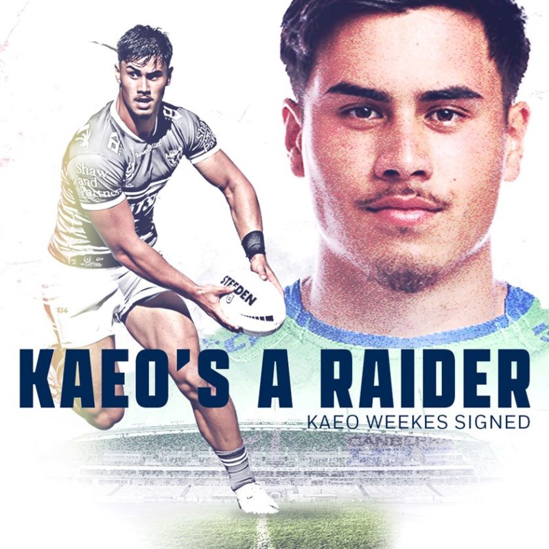 Kaeo Weekes signs with the Raiders