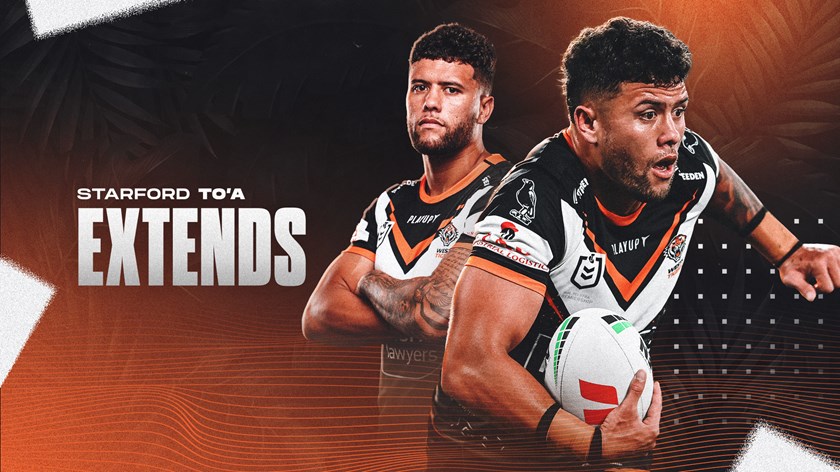 To'a adds two more years at Wests Tigers