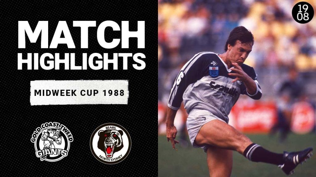 WATCH: 1988 Midweek Cup: Gold Coast Giants vs North Sydney Bears | Intense NRL Match Highlights