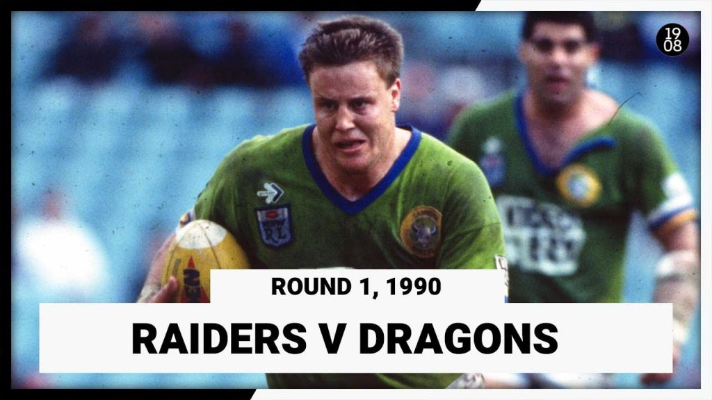 WATCH:  Classic NRL Match Replay: Canberra Raiders vs St George Dragons 1990