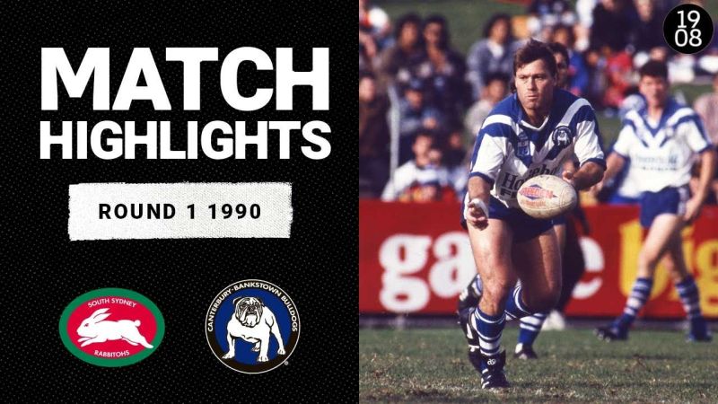 WATCH:  Intense 1990 NRL Classic: Rabbitohs vs Bulldogs | Round 1 Highlights