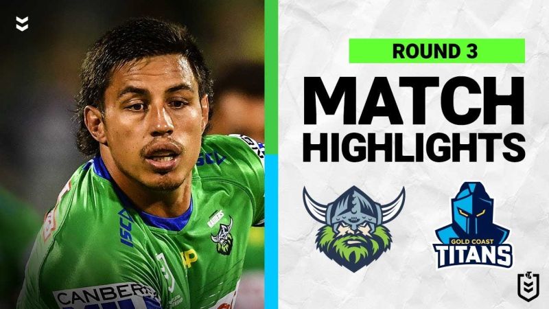 Canberra Raiders v Gold Coast Titans | Match Highlights | Round 3, 2022 | NRL