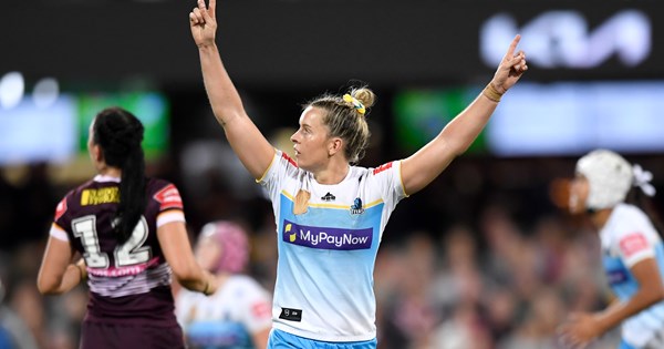 Titanic stats: Clutch plays etch Brown into NRLW history books