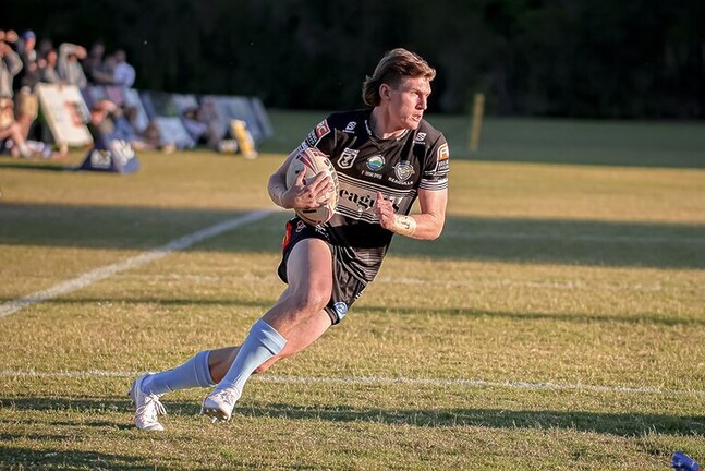 Jaylan De Groot in action for Tweed in 2023.