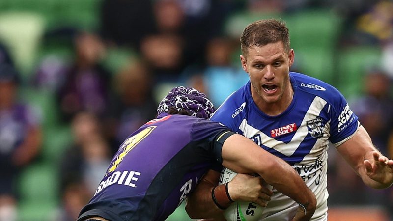 Corey Waddell is looking forward to winning more games after a rough few years with the Bulldogs. Picture: Graham Denholm/Getty Images