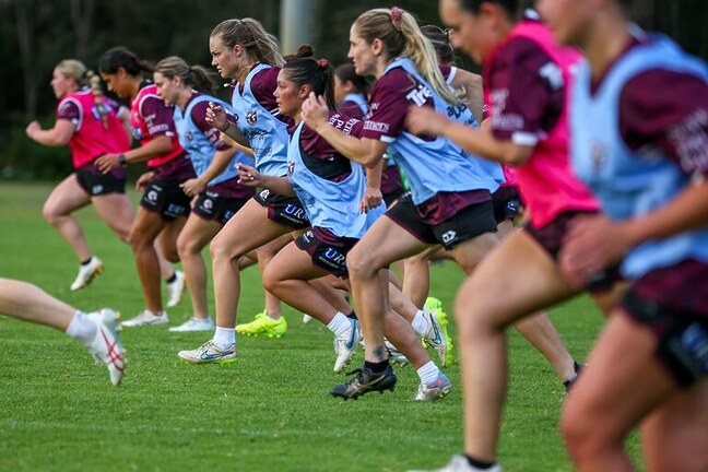 Training underway for Manly's Harvey Norman Women's team