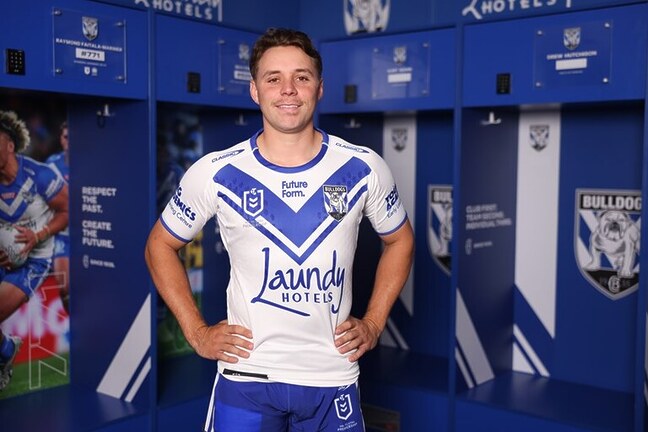 Blake Taaffe officially pulled on Bulldogs colours for the first time to welcome Future Form to the Bulldogs 2024 jersey.