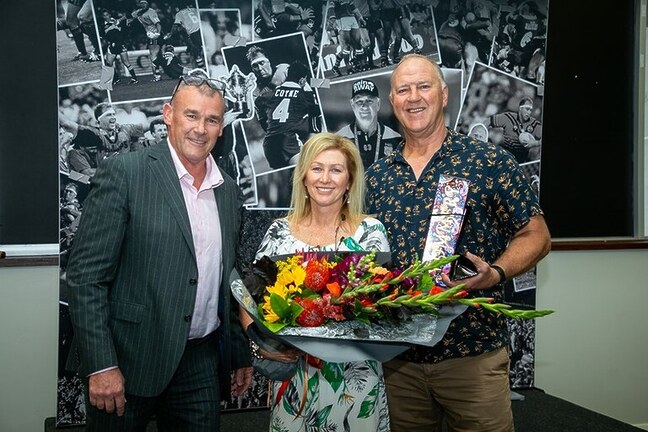 Siro with wife Lee Anne and Balmain Chair, Danny Stapleton