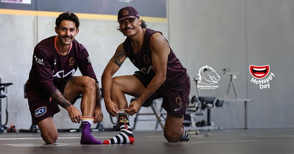 The Broncos Tackle McHappy Day at McDonald's