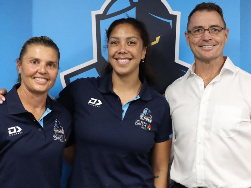 Titans star Shannon Mato has re-signed with grand finalists. Picture: Gold Coast Titans