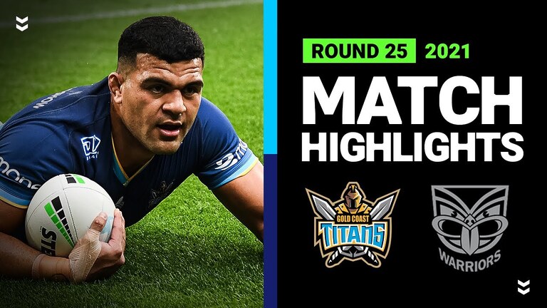 WATCH: High-energy Titans vs Warriors highlights from NRL Round 25, 2021