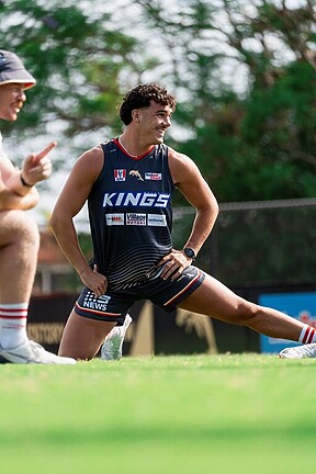 Herbie Farnworth at Dolphins training.