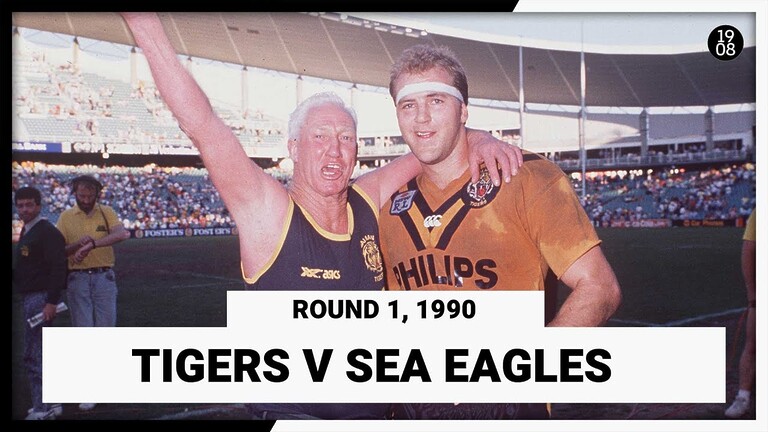 WATCH: 1990 NRL Throwback: Balmain Tigers vs Manly Warringah Sea Eagles