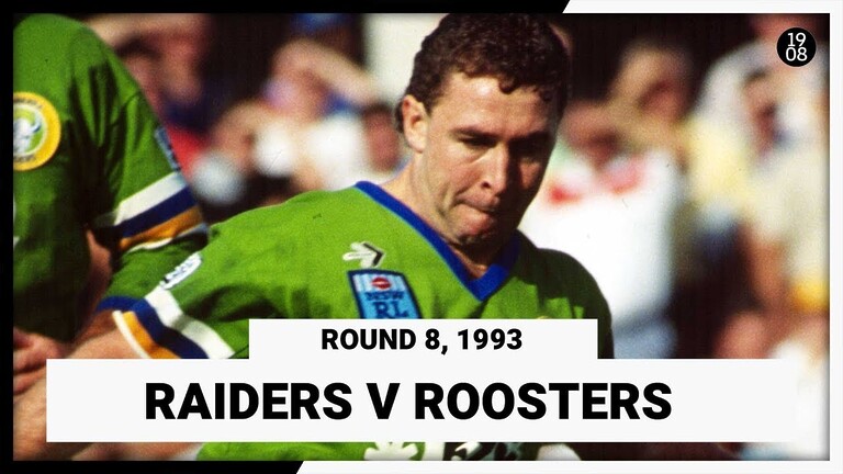 Canberra Raiders v Eastern Suburbs Roosters | Round 8, 1993 | Full Match Replay | NRL Throwback