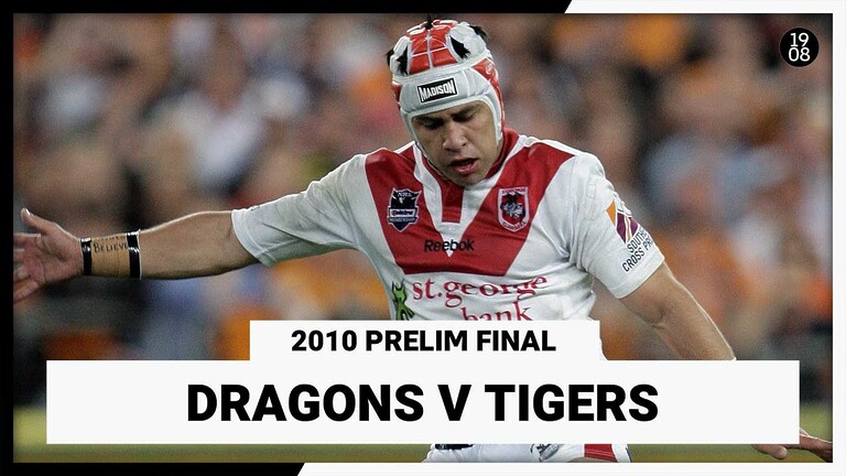 WATCH:  2010 NRL Prelim Final: Dragons vs Tigers Full Match