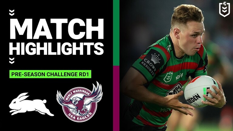 NRL Pre-Season 2023 | South Sydney Rabbitohs v Manly-Warringah Sea Eagles | Match Highlights