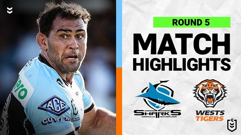 WATCH:  Exciting NRL Match Highlights: Sharks vs Tigers Round 5, 2022