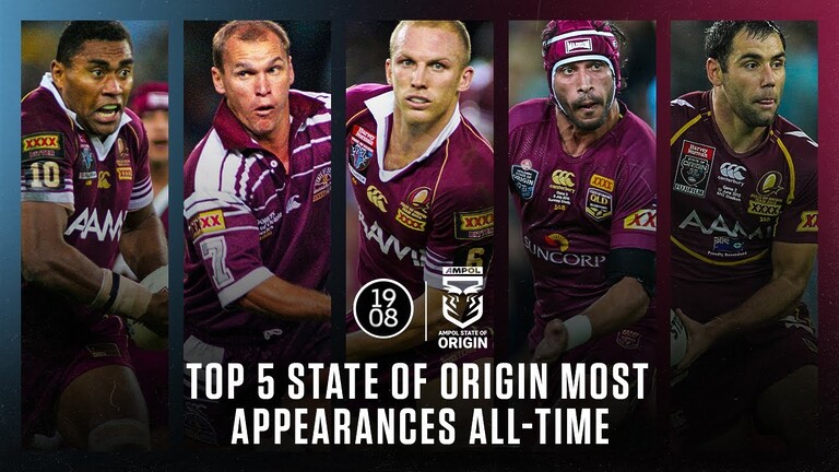 WATCH: Top 5 State of Origin Players with Most Appearances