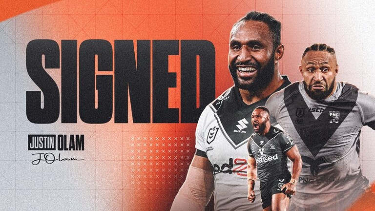 Olam joins Wests Tigers on three-year deal