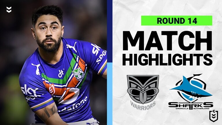 WATCH:  Exciting NRL Round 14 Highlights: New Zealand Warriors vs Cronulla-Sutherland Sharks