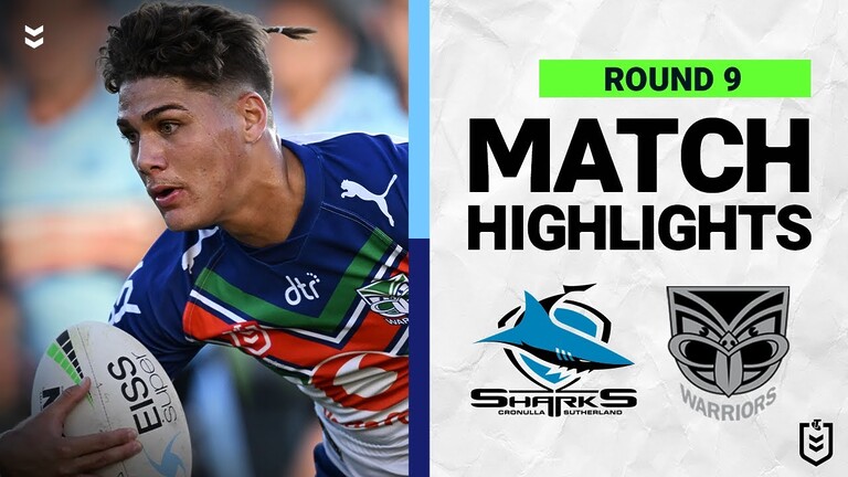 WATCH: Exciting NRL Round 9 Match Highlights: Sharks vs Warriors 2022