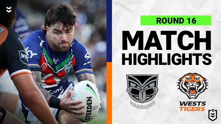 WATCH:  Intense NRL Match Highlights: New Zealand Warriors vs Wests Tigers