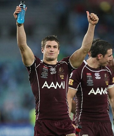 Ballin following Queensland's season opener victory in 2010.