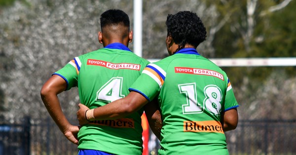 Can Canberra Raiders overpower the Newcastle Knights in the junior clash?