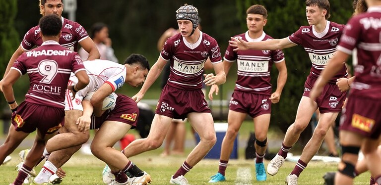 Proud locals...the Sea Eagles U16s Development team has 23 players from the Manly District Junior Rugby League