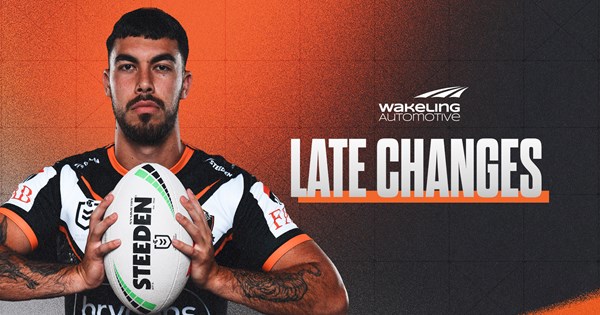 Late Changes: NRL Pre-season Challenge vs Dragons