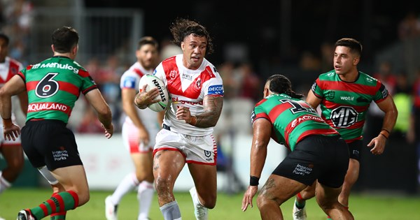 Dragons fall to Rabbitohs in Charity Shield