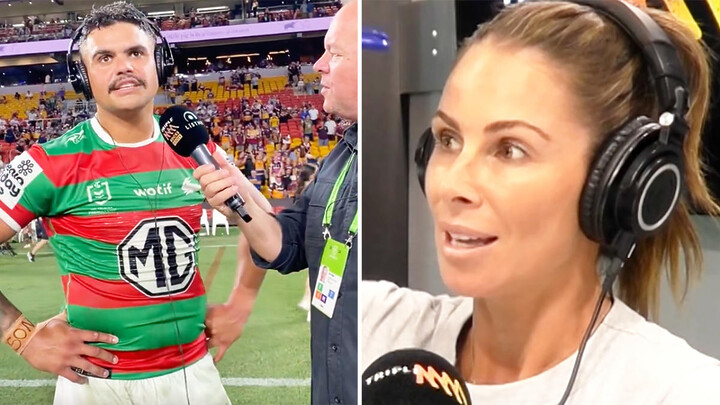 Candice Warner caught in NRL storm over comments defending Latrell Mitchell interview