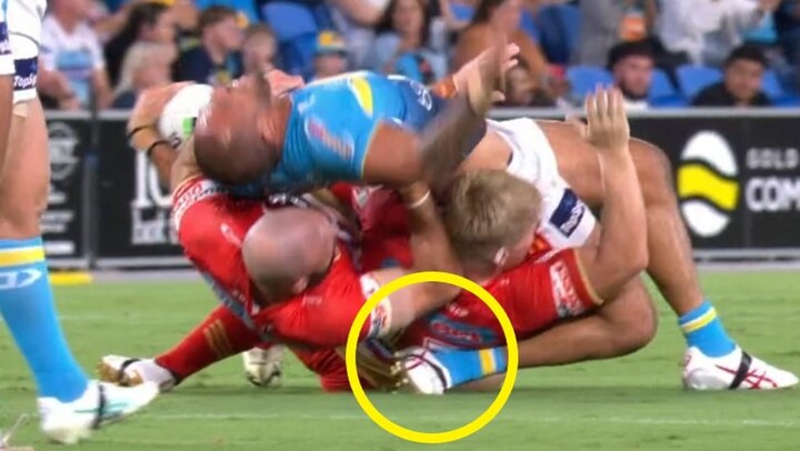 ‘Bad as it gets’: Hip drop send off debate erupts over ‘god awful’ tackle