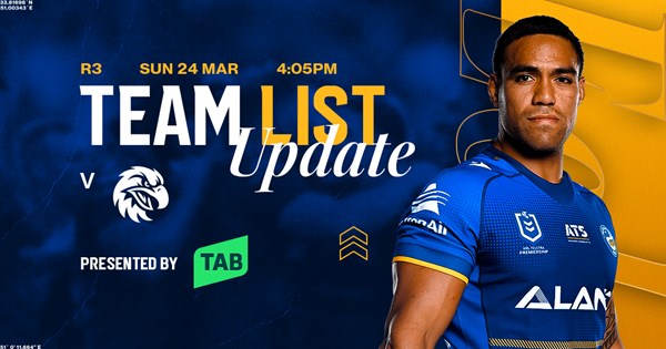 NRL Team List Update: Round 3