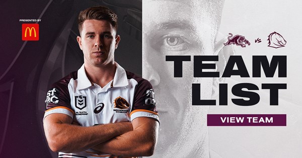 Broncos Team List: Round 3 v Panthers