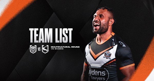 Team List: NRL Round 3 vs Sharks