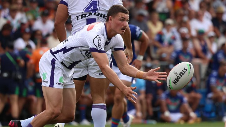 Melbourne Storm youngster Jonah Pezet is set to replace Cameron Munster. Picture: NRL Imagery