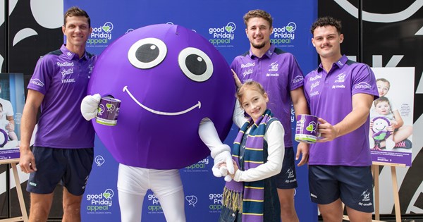 Melbourne Storms in to Support Good Friday Appeal