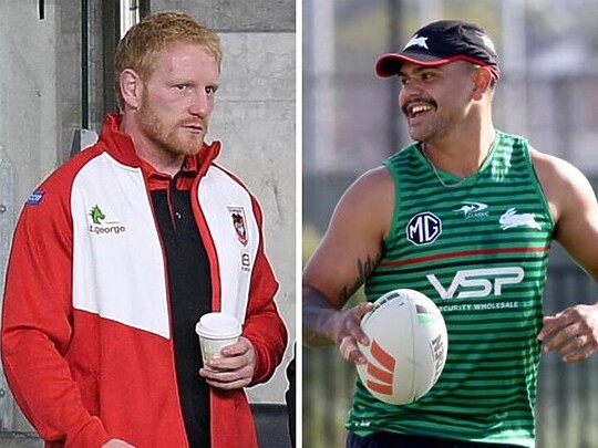 James Graham and Latrell Mitchell. Photos: AAP/News Corp