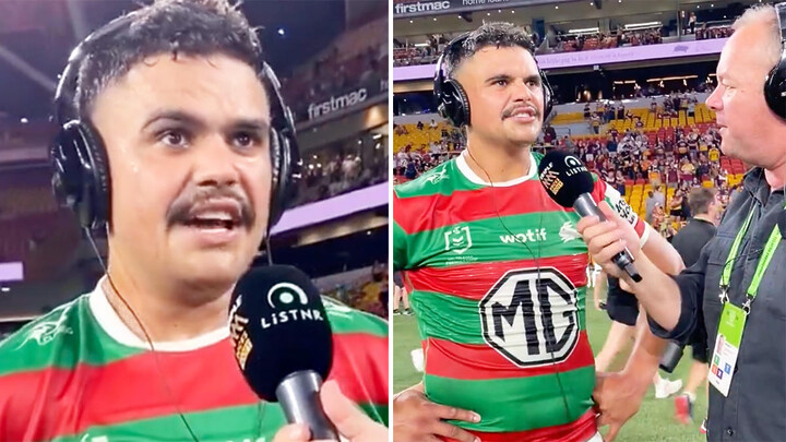 Souths urged to take action over Latrell Mitchell's 'disgraceful' post-match interview