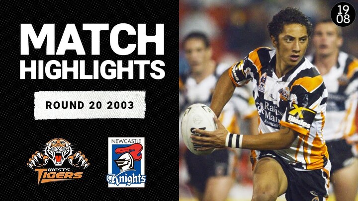 Benji Marshall's debut | Wests Tigers v Newcastle Knights, Round 20, 2003 | Match Highlights | NRL