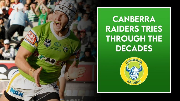 Canberra Raiders tries through the decades