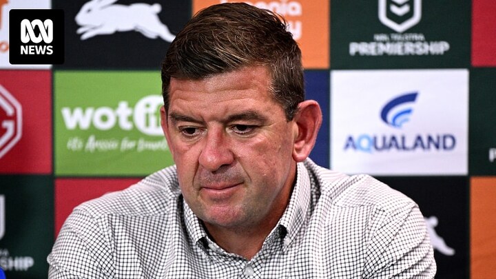 Rabbitohs coach Demetriou walks out on press conference as speculation swirls about his future